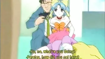 Busty hentai gets squeezed her big tits, anime Busty hentai gets squeezed her big tits, anime