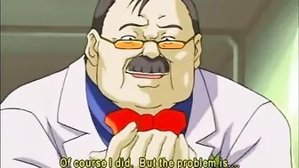 Busty hentai gets squeezed her big tits, anime