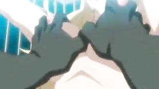 Huge Boobs Hentai Hard Poking by Monster and Creampie - Anime