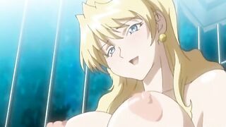 Huge Boobs Hentai Hard Poking by Monster and Creampie - Anime