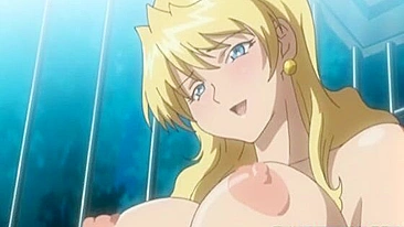 Huge Boobs Hentai Hard Poking by Monster and Creampie - Anime