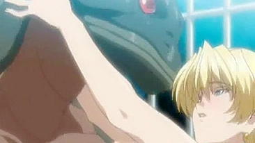 Huge Boobs Hentai Hard Poking by Monster and Creampie - Anime