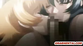 Hentai Video - Pregnant Woman Sucks Monster cock and Swallows Cum