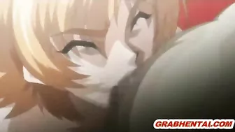 Hentai Video - Pregnant Woman Sucks Monster cock and Swallows Cum