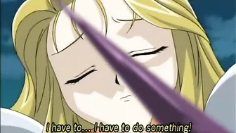 Busty hentai caught and fucked by bat monster tentacles in anime