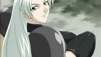 Busty hentai caught and fucked by bat monster tentacles in anime