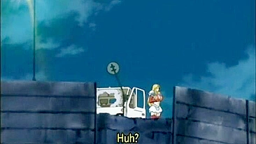 Busty hentai caught and fucked by bat monster tentacles in anime