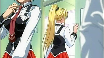 Busty hentai schoolgirl gets fucked by her teacher, anime,  busty,  hentai,  schoolgirl,  coed,  fucked