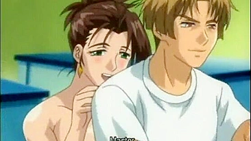 Hentai Porn - Coeds Sucking Dick and Threesome Fucking