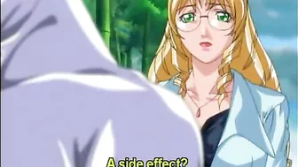 Roped hentai girls with muzzle group fucking in the office, anime