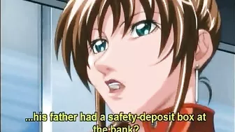 Roped hentai girls with muzzle group fucking in the office, anime