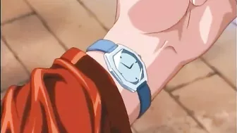 Roped hentai girls with muzzle group fucking in the office, anime