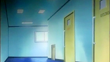 Roped hentai girls with muzzle group fucking in the office, anime