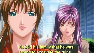 Roped hentai girls with muzzle group fucking in the office, anime