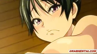 Japanese Cutie's Big Boobs Get Wet and Hot in Hentai Porn
