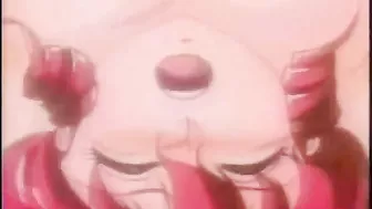 Tied hentai gets dildoed her pink pussy in the car, Anime, Pink