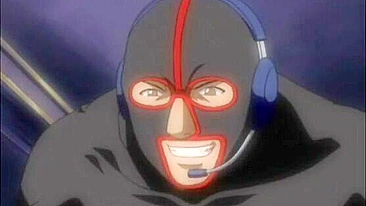 Chained hentai bigtits with muzzle gangbanged and facial cumshot, anime