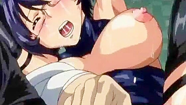 Bondage Schoolgirl Hentai with Big Boobs Gets Gangbanged - Anime Muzzle Fetish