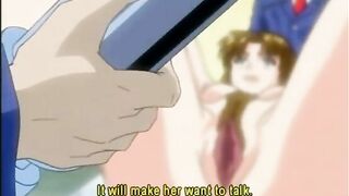 Electric Shock and Ass Injection for Chained Hentai Anime