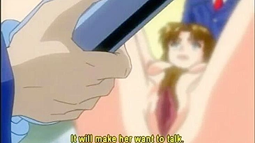 Electric Shock and Ass Injection for Chained Hentai Anime