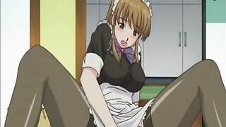 Japanese hentai maid self masturbation, anime,  japanese,  hentai,  maid,  self