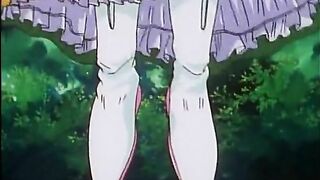 Redhead hentai cutie hard wetpussy poked by monster, anime