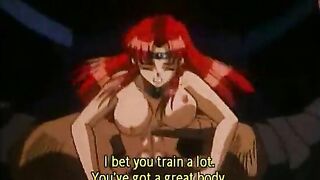 Redhead hentai cutie hard wetpussy poked by monster, anime