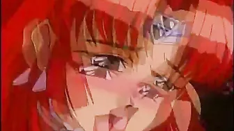 Redhead hentai cutie hard wetpussy poked by monster, anime