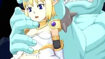 Cute Anime Hentai Caught and Fucked by Monster Cock