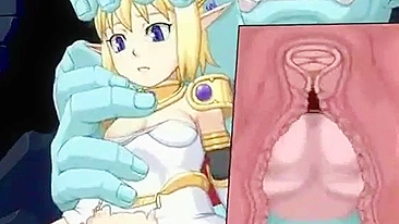 Cute Anime Hentai Caught and Fucked by Monster Cock