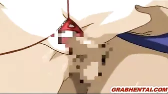 Virgin Mammoth Jugs Doggystyle Fucking in Anime Hentai