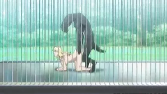 Bigtits hentai  - Monster fucked in a cage, anime,  bigtits,  hentai,  monster,  fucked