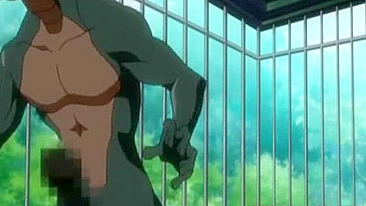 Bigtits hentai  - Monster fucked in a cage, anime,  bigtits,  hentai,  monster,  fucked