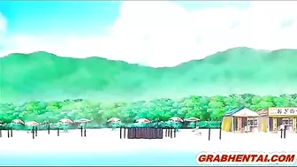 Bandit's Gangbang of Busty Bigboobs in Japanese Hentai Anime