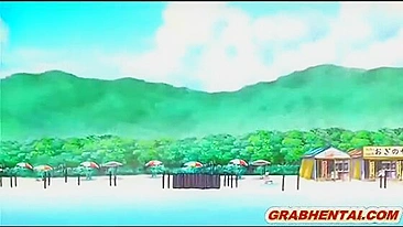 Bandit's Gangbang of Busty Bigboobs in Japanese Hentai Anime
