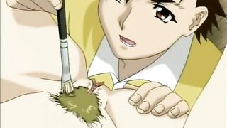 Tied and Muzzled - Bondage Hentai with Stick-on Pussy
