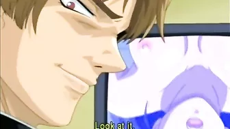 Busty hentai schoolgirl gets fingering and fucking her wetpussy, anime