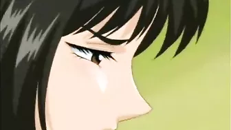 Busty hentai schoolgirl gets fingering and fucking her wetpussy, anime