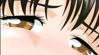 Busty hentai schoolgirl gets fingering and fucking her wetpussy, anime