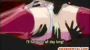 Bigboobs hentai bat monster tentacles fucked, anime