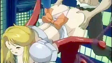 Bigboobs hentai bat monster tentacles fucked, anime