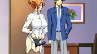 Hentai Teacher Gets Dildoed Pussy and Assfucked - Big Boobs Anime