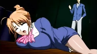 Hentai Teacher Gets Dildoed Pussy and Assfucked - Big Boobs Anime