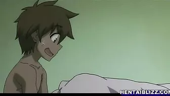 Hentai Maid with Big Boobs Gets Fingered and Assfucked