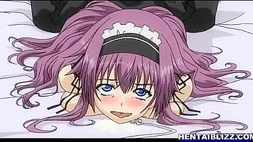 Hentai Maid with Big Boobs Gets Fingered and Assfucked