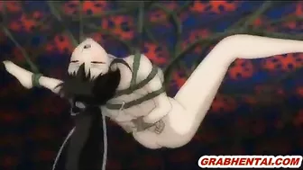 Bondage Japanese hentai tentacles fucked hard, anime