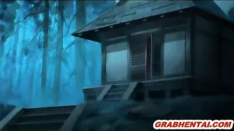 Bondage Japanese hentai tentacles fucked hard, anime