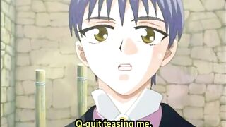 Chained hentai slave gets licked her wetpussy, anime bondage