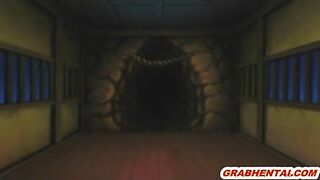 Coed Gets Electrifying Shocks from Tentacle Sex in Hentai Anime