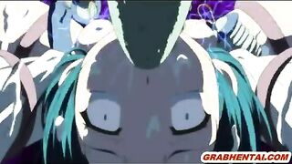 Coed Gets Electrifying Shocks from Tentacle Sex in Hentai Anime
